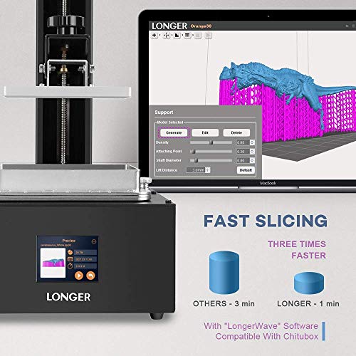 image for LONGER Orange 30 3D Printer, UV Photocuring 3D Printer with 2K High Re