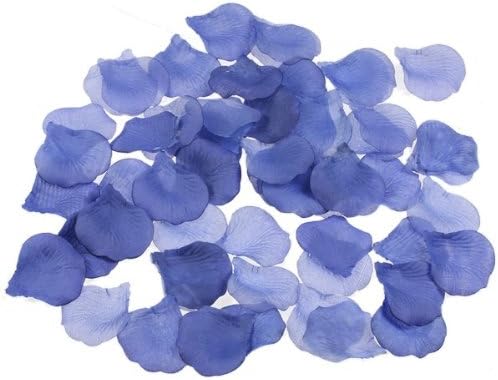 1000 Silk Rose Petals for Weddings Periwinkle Blue