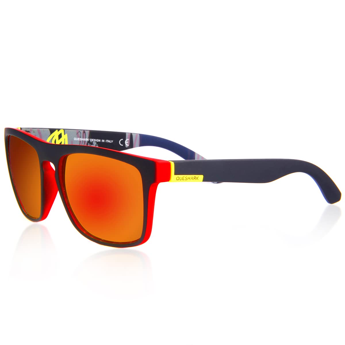 Queshark Polarised Sunglasses Classic Style Retro Sun Shades Eye Glasses UV400 Protection Unisex For Men Women Golf Cycling Sports Fishing Travel