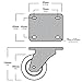 4 Plate Casters 4 Inches Polyurethane Wheels All Swivel 2 Side Brakes Tough Caster