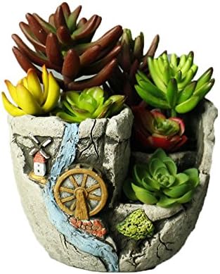 Clay Sweet Town Cacti Succulent Plant Pot Flower Planter Mini Garden Design