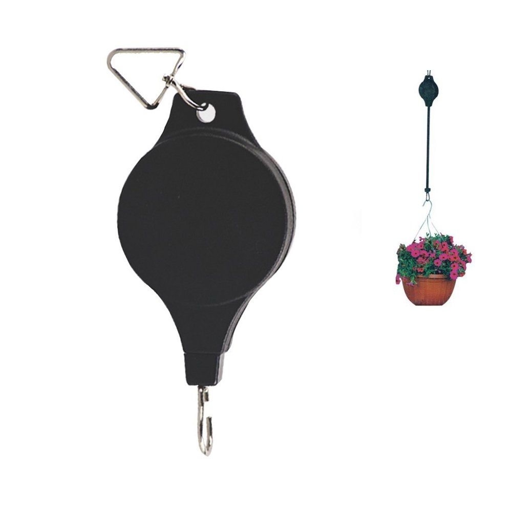 LSHCX Adjustable Heavy Duty Easy Reach Plant Pulley for Hanging Plants