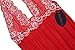 Avidlove Women Outfits Halter Lingerie Mini Nightwear Lace Babydoll Red XL