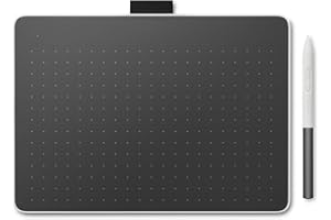 Wacom One Bluetooth Drawing Tablet, Medium 9.9" x 7.1" Compact Graphics Tablet, Entry-Level Creative Design Pad with Creative