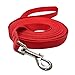 Hulless 20 Feet dog leash,Nylon training leash,Dog traction rope,Red dog leashes for small dogs,Great for dog training,Play,Camping or Backyard.
