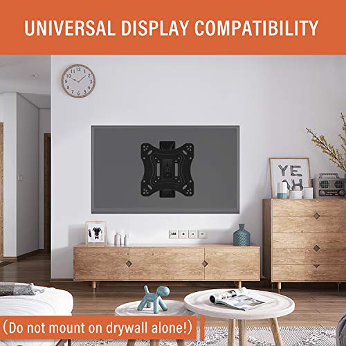 PUTORSEN® TV/Monitor Wall Bracket Mount Swivel and Tilt for Most 13’’-42’’ LED, LCD, OLED Flat Screen TVs and Monitors with VESA 75x75-200x200mm up to 20 KG, Full Motion Monitor Wall Bracket