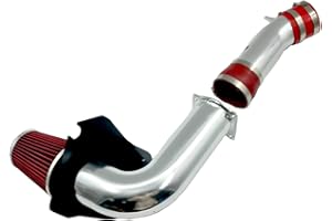 OBUYTO 3-Inch Cold Air Intake Kit with Heat Shield + Filter Compatible for Ford Mustang 3.8L V6 Engine 1999-2004 Automatic and Manual Transmission (Red)