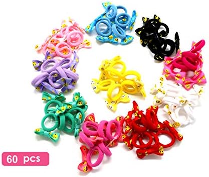 Charlotte 60 Pcs Baby Hair Bands Hair Ties Ponytail Holder For