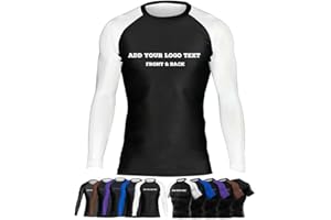 DEHAHA Custom Men MMA Compression Shirts Cool Dry Rash Guard for Gym BJJ Boxing