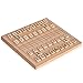 Yellow Mountain Imports Folding Wooden Shogi Japanese Chess Game Set - 12.5 Inches