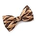 KOOWI Creative Handcrafted Men's Wooden Bow Tie Handmade Wood Necktie for Wedding or Daily Wear (One Size, G)