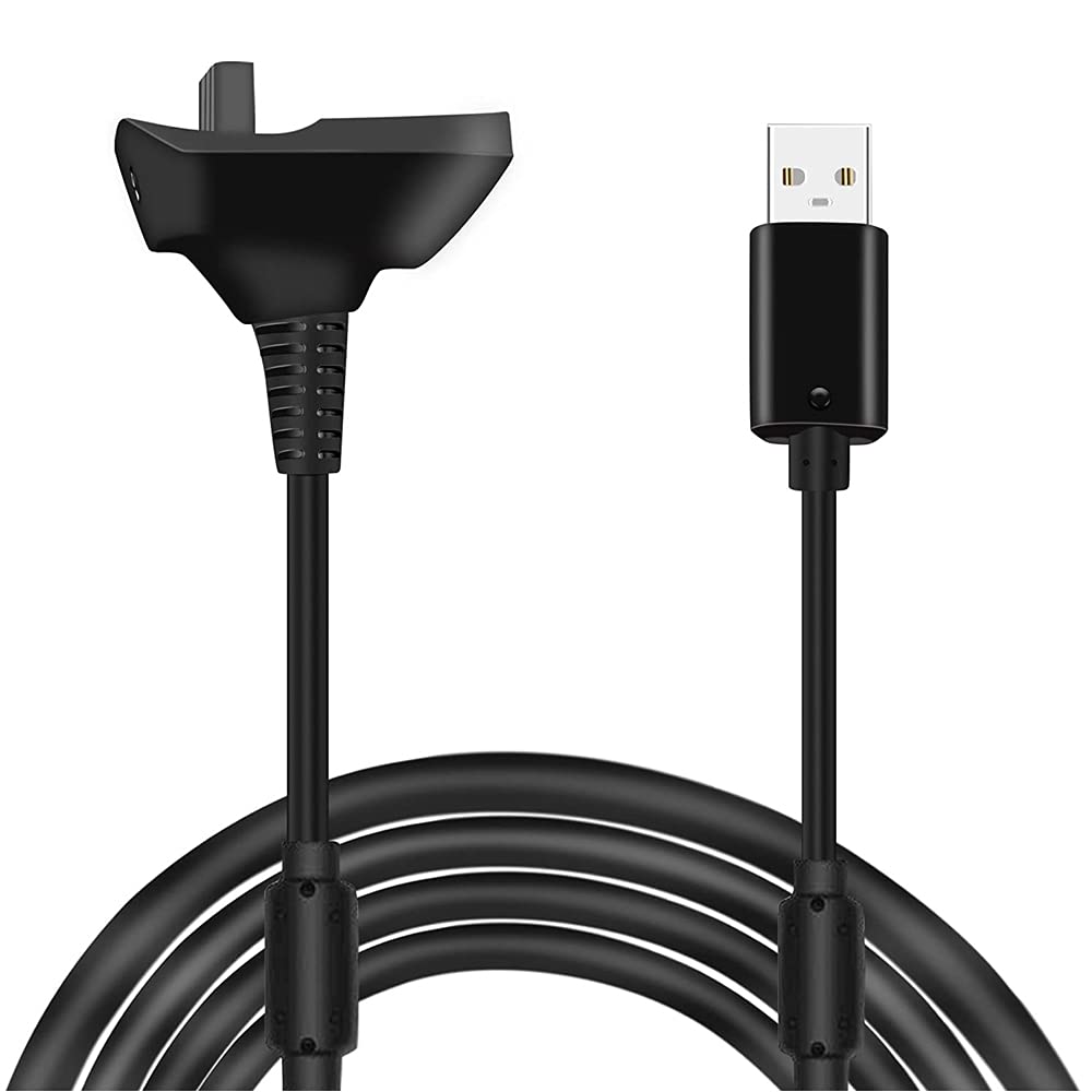 MMOBIEL USB Charger Cable Compatible with Xbox 360/360 Slim Wireless Controller - 1.5m 4800mAh