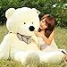 Fengheshun 180 Cm Super Giant Teddy Bear Outer Cover Animal Toy Huge Bear Shell Purple (Not Filled),Give Girlfriend The Best Gift On Valentine's Day (White, 1.8m)