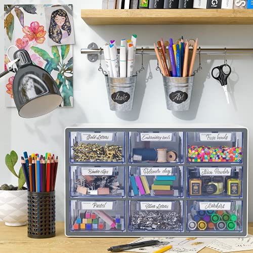 Arteza 9 Drawer Storage 16.1 x 9.3 x 9.8 inches, White