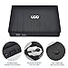 COO External CD Drive USB 3.0 Portable R/W Optical Drive High Speed Data Transfer Slim CD DVD Burner Recorder CD ROM for Laptop Notebook PC Support Windows/Vista/7/8.1/10, Mac OSX (Black)