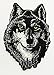 Realistic Wolf Embroidered Sew Iron on Patch p#106