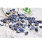 Crocon Blue Vein Tumbled Stones and Crystals Bulk Polished Healing Reiki Chakra Irregular Shaped ...