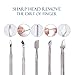 Cuticle Pusher, Guckmall 6 pcs Stainless Steel Nail Polish Remover Cutter Manicure Sets with Storage Case