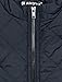 Allegra K Women's Zippered Pockets Stand Collar Quilted Padded Vest M Dark Blue