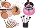 Makeup Brush Cleaner and Electric Dryer (360° Rotation) Professional Make Up Hypoallergenic Foundation and Powder Cleaning Device | Portable Home or Travel Use| Fast Spin, Dry, and Rinse System
