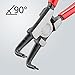 KNIPEX Tools - Circlip Pliers, External, 90 Degree Angled, Forged Tip, 3/4