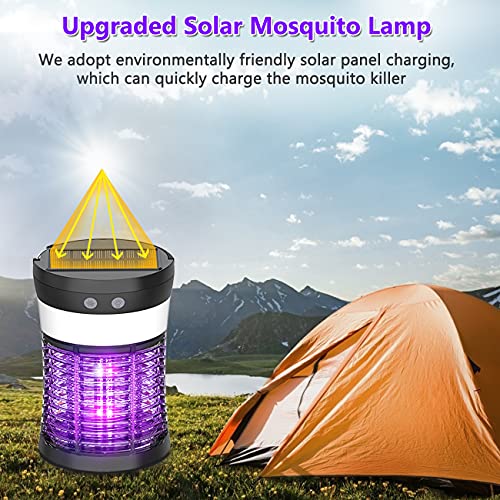 Bug Zapper Mosquito Killer Lamp,okk Solar Operated and Battery Powered Electric Mosquito Zapper