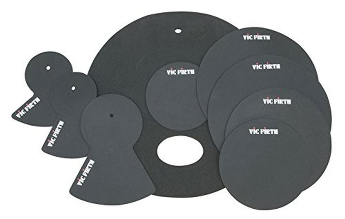 Vic Firth Rock Mute Pack 12, 13, 16, 14, 22, Mute Pads and 3x Cymbal Pads — image 1