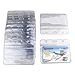 HOSL 100PCS Clear Plastic Name Tag Badge Holders Bulk ID Card Holders Id Badge Holders Name Badge Case Badge Cover Badge Sleeves (Horizontal 100pcs)