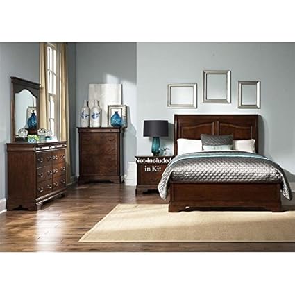 Amazon Com Liberty Furniture Alexandria 4 Piece King Sleigh