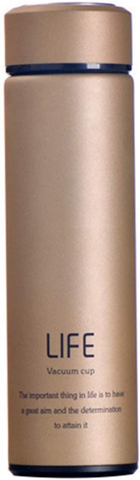 Kids Mandi Double Wall Vacuum Insulated Stainless Steel Water Bottle Flask BPA-Free Thermos Travel Mug Perfect for Indoor Office Outdoor Sports, Hot and Cold for 12 Hours (Beige)