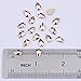 30pcs Flatback AB Crystal Star 6mm Glass Rhinestone Glitter Charms for Nail Art Scrapbooking Decor