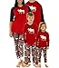 Q&Y Family Matching Christmas Kids Mom Dad Two Piece Pajamas Set Sleepwear Outfits