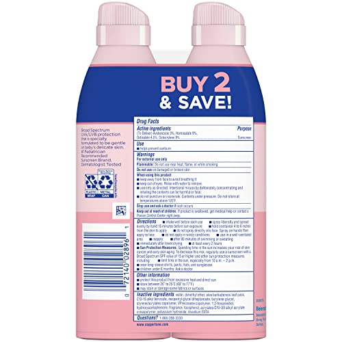 Coppertone Water Babies Sunscreen Lotion Spray SPF 50, Pediatrician