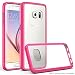 Galaxy S7 Case, IVSO TPU Bumper with Crystal Clear PC Back [Drop Protection/Shock Absorption Technology] For Samsung Galaxy S7 Phone Rose/Clear