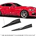 GT-Speed Made for 15-17 Ford Mustang Side Skirt PU Add-on Lip Rocker Splitters Winglet Wind Blades (May fit other vehicle as well 14