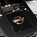 C4 Corvette Console Seat Control Lid Cover Plate Acrylic Black with Gold Emblem Fits: 84 through 89 Corvettes