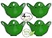 Egg Poacher Cups - Premium Silicone Poaching Pods - BPA Free - FDA Approved - For Stovetop or Microwave - Dishwasher Safe - Set of 4 Quality Green Pods primary