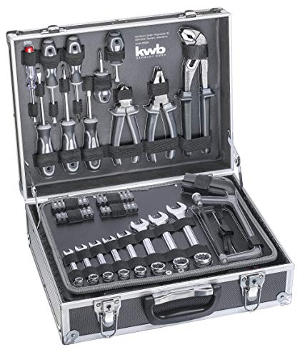 kwb Werkzeugkoffer aus robustem Aluminium inkl. 199-tlg. hochwertigem Werkzeug-Set als perfekte Grundausstattung für den… – Bild 3