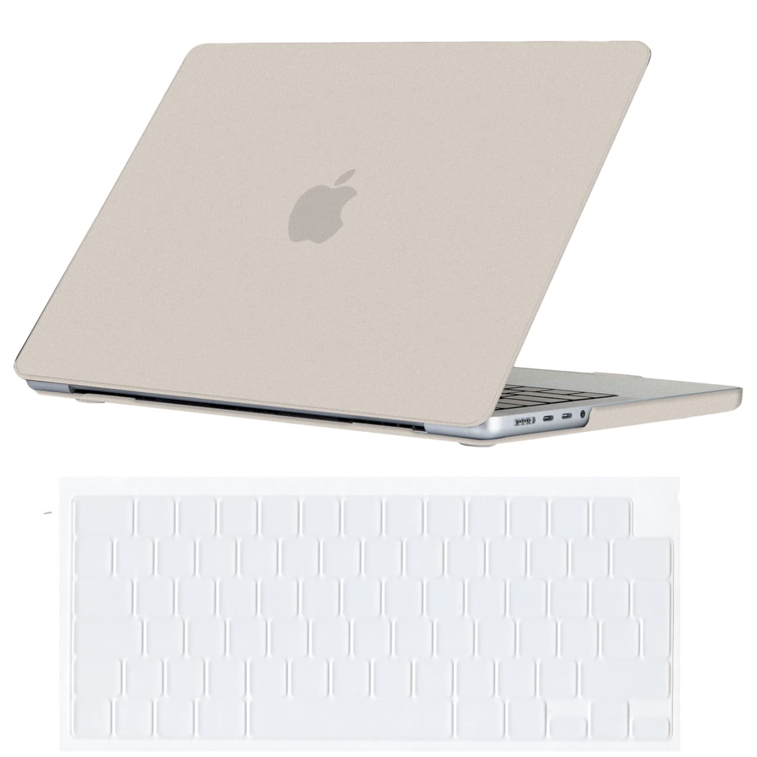 Se7enline Compatible with Macbook Pro 14 inch Case 2025 2024 2023 2022 2021 Plastic Hard Cover for Mac Pro New M5 M4 M3 M2 M1 Model A2918 A2992 A3112 A3401 A2779 A3434 & TPU Keyboard Skin, Stone Gray โ image 1