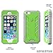 iPhone SE Case, iPhone 5S Case, iPhone 5 Case, POETIC Revolution [Premium Rugged][Shock Absorption & Dust Resistant] Protective Case w/Built-in Screen Protector for Apple iPhone SE Green/Gray