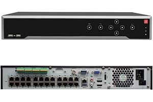REAL HD 32 Channel 8K Network Video Recorder NVR with 24 POE Ports, DS-7732NI-M4/24P Hard Drive Not Included, Up to 32MP, Dual 4K HDMI, 4 SATA, Single VGA and CVBS