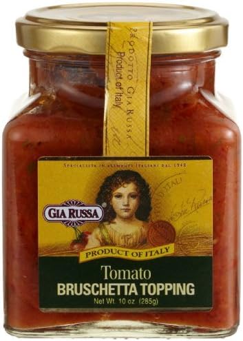 Gia RussaTomato Bruschetta Topping, 10-Ounce Jar (Pack of 6)
