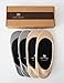 VERO MONTE 4 Pairs Womens No Show Socks - Cotton Liner Socks (Skin + Grey, 8-9.5) 440121