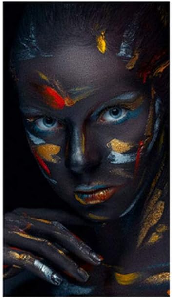 amazon com canvas wall art black and white creative face makeup fantasy watercolor poster beautiful lady paintings for living room no frame posters prints canvas wall art black and white creative face makeup fantasy watercolor poster beautiful lady paintings for living room no frame