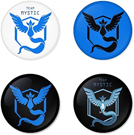 Pokemon Go Blue team Mystic badges buttons 1.75" Pinback