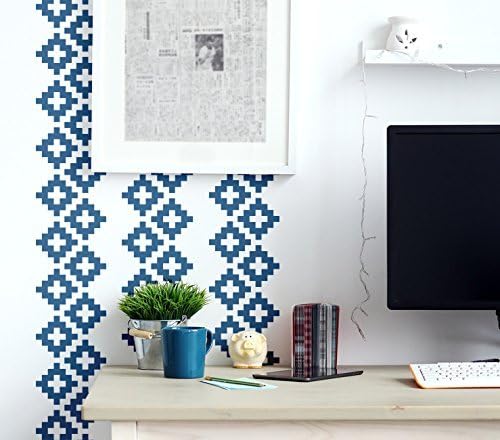 Southwestern Wall Decal, Swiss Cross Wall Decal, Southwestern Wall Decor, Geometric Wall Pattern, Diamond Wall Decal, Modern Wall Art