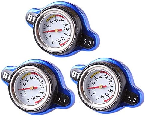 Gallocabe 1.1 Bar Thermostatic Radiator Cap 13 PSI Pressure Rating with Temperature Gauge