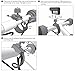 ARKON Mounts Camera Holder with Handlebar Strap Mount | Standard Camera 1/4-20 Mount | Compatible with Canon, Nikon, Sony, Fujifilm, & More | Durable Construction | CMP134
