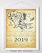 2019 Calendar - The Realm Of Middle Earth Map - 11x14 Unframed Calendar Art Print - Great Calendar for Lord of the Rings and Hobbit Fans