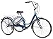 Slsy Adult Tricycles Single Speed, Adult Trikes 24/26 inch 3 Wheel Bikes, Three-Wheeled Bicycles Cruise Trike with Shopping Basket for Seniors, Women, Men. (Cool Blue, 26″ Wheels/ 1-Speed)thumb 4